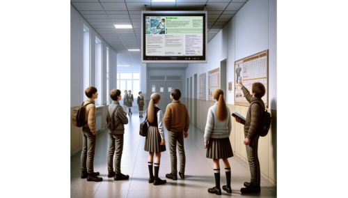 ТВ-стенд для школы — готовый комплект с программным обеспечением и надежным креплением. Идеальное решение для демонстрации информации о профессиях с удобным расположением и функционалом